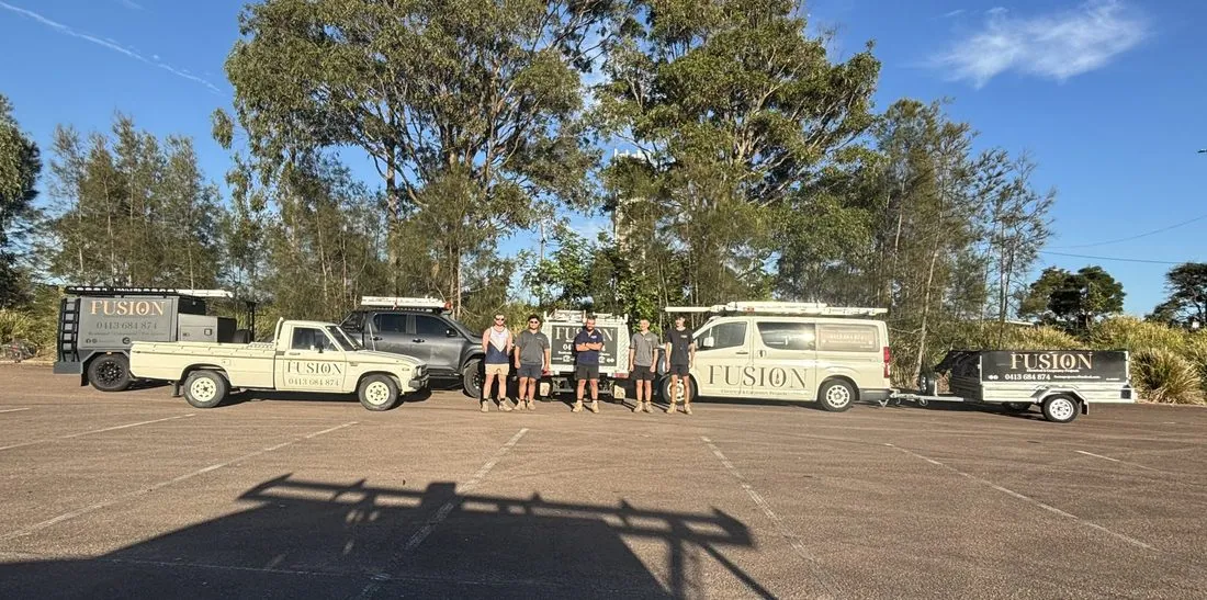 Fusion Electrical team and fleet — Tuggerah